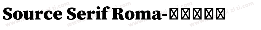 Source Serif Roma字体转换